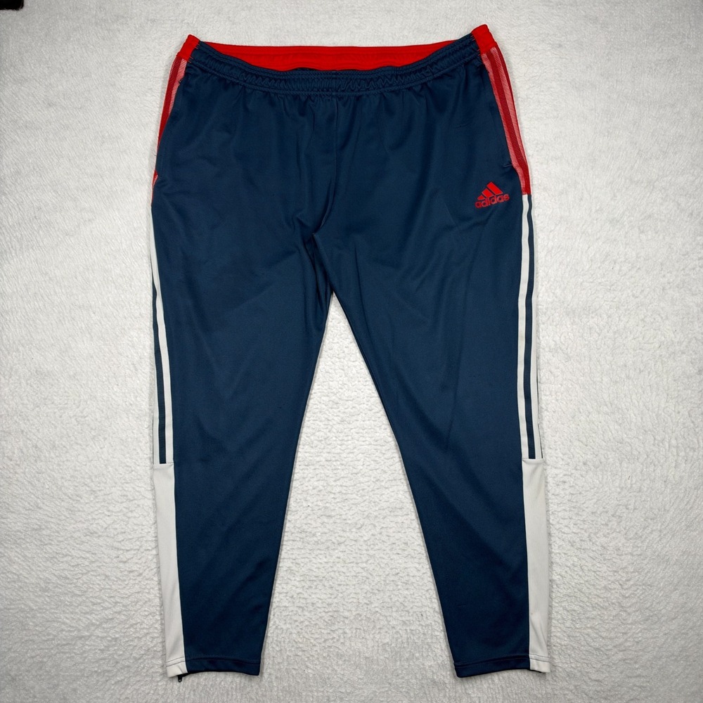 Adidas Tiro Track Pants Joggers Athletic Soccer Red White Blue Men's Size 3XL